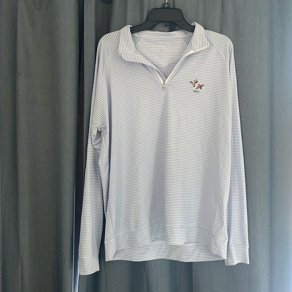 Men’s size large golf polo quarter zip. Holderness & Bourne